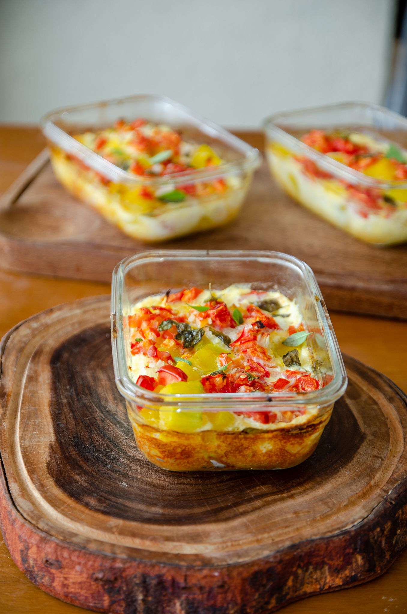 Omelete de abóbora no forno