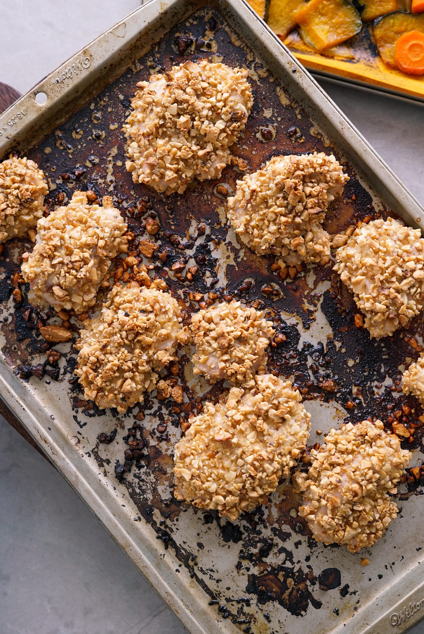 Filé de frango com crosta de castanha de caju