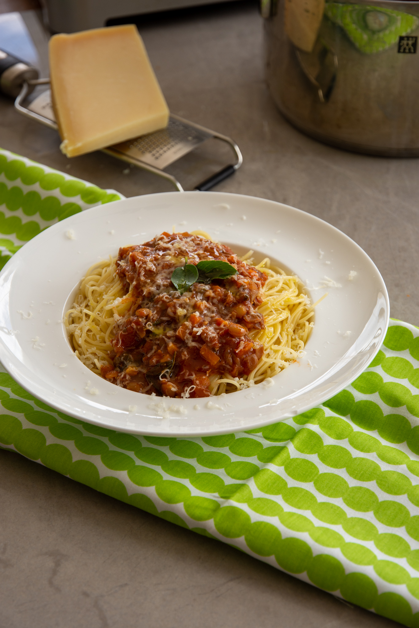 Bolonhesa de lentilha – receita vegana