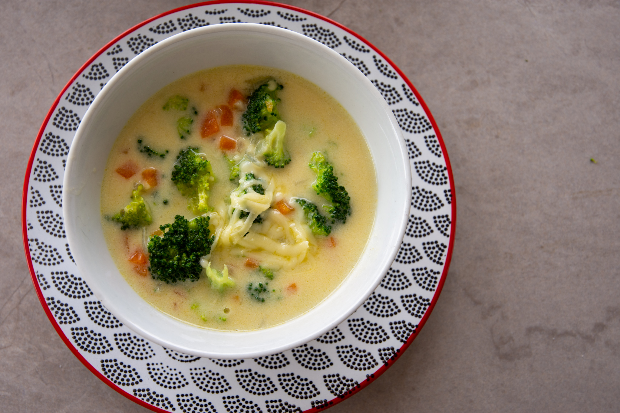 Receita de Sopa de brócolis e queijo