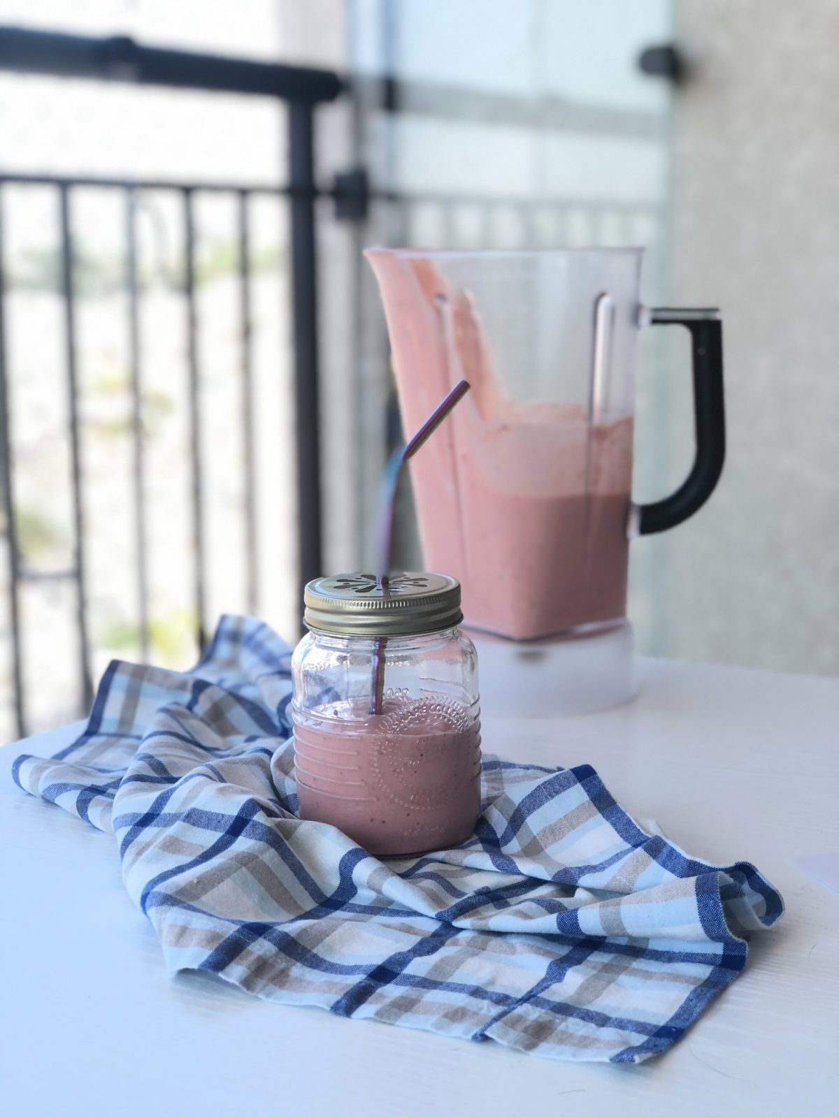 Smoothie de goiaba com maracujá