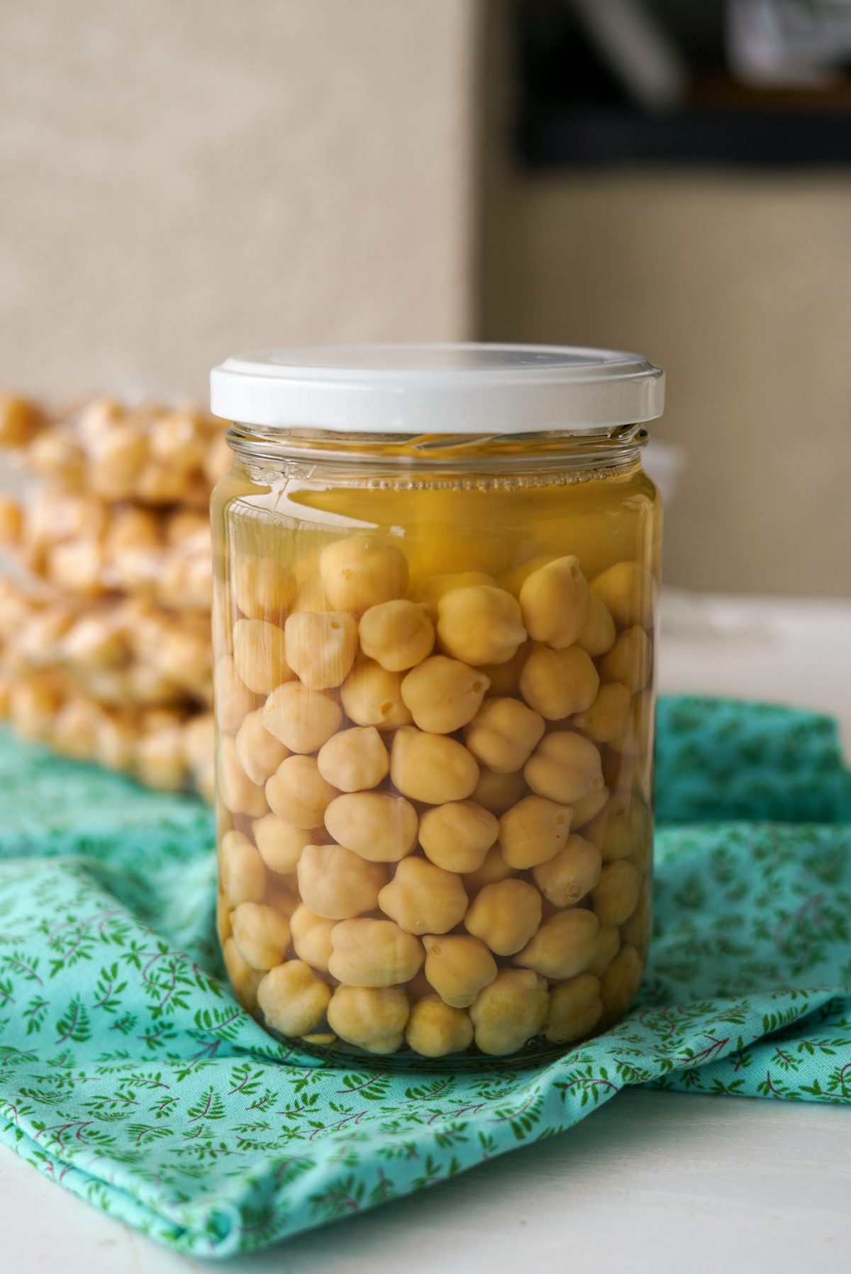 Como cozinhar grão de bico e congelar para o mês.