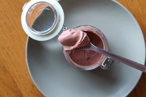 mousse de 2 ingredientes chocolate e ricota